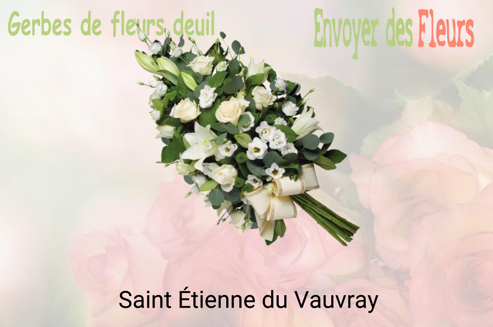 Gerbe de fleurs de deuil livrée à Saint-Étienne-du-Vauvray